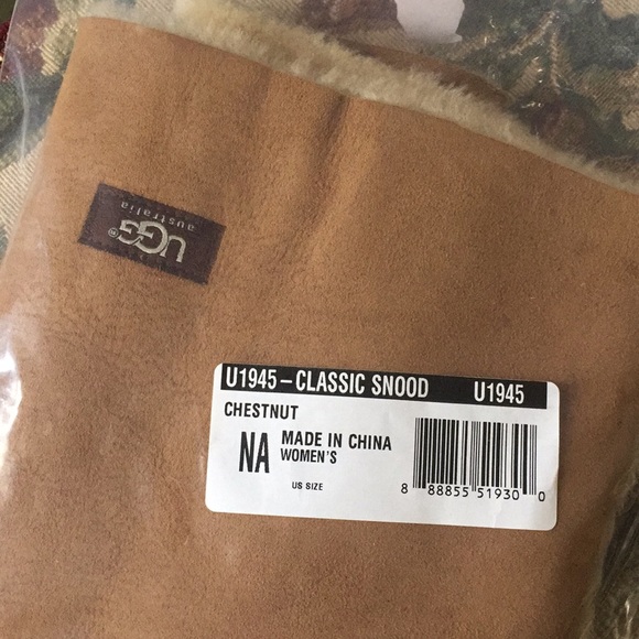 NEW UGG CLASSIC SNOOD CHESTNUT - Picture 6 of 7